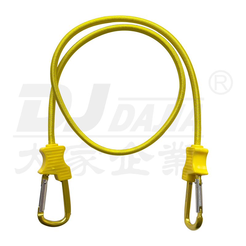 D Mga Carabiner ng Estilo ng Mga Bunge ng Bungee Cords