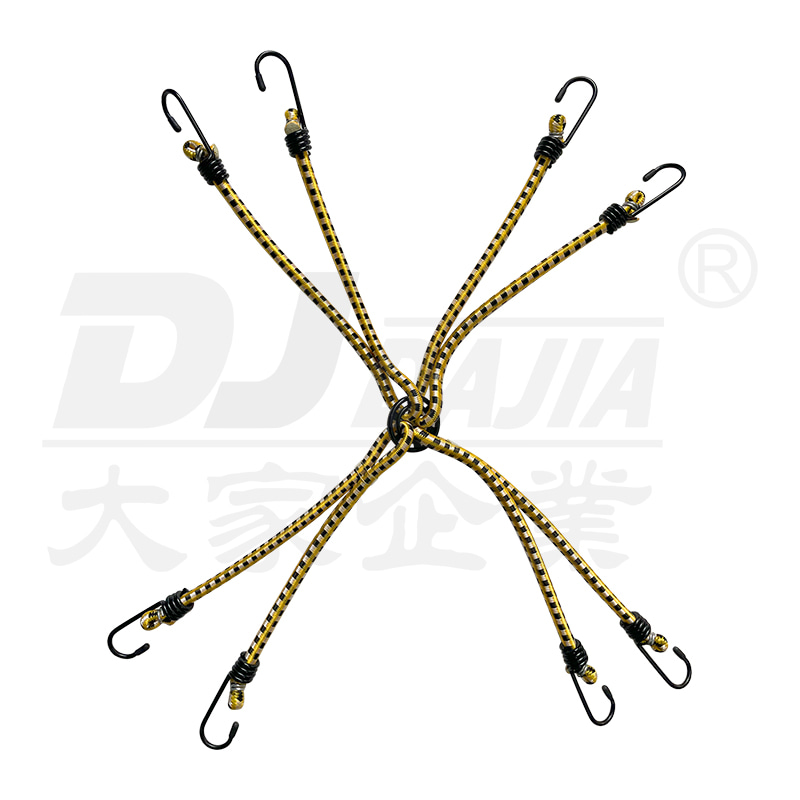 8mm bungee cords para sa 8 braso nababanat na mga strap ng bagahe na may mga kawit