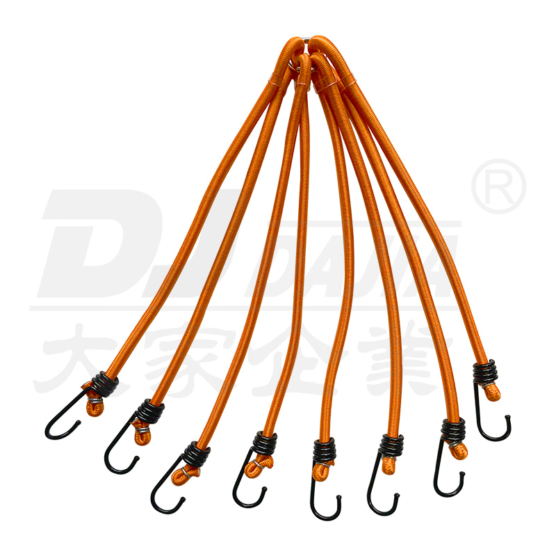 8mm bungee cords para sa 8 braso nababanat na mga strap ng bagahe na may mga kawit