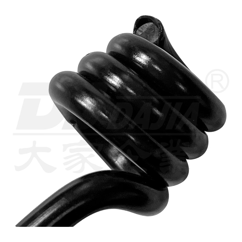 Red plastic coated steel hook light duty bungee cord