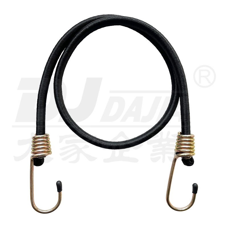 Zinc Plated Steel Hook Heavy-Duty Double Webbing 10mm Bungee Cords para sa Panlabas na Paggamit