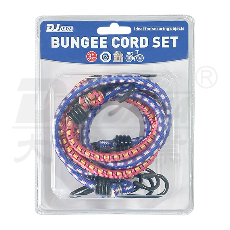 8mm bungee cords na may bakal na kawit, bilog na bungee cords para sa bike